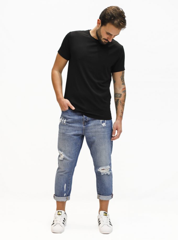 WADE’O T-shirt in BLACK/GOLD