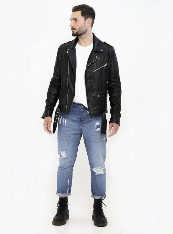 D54 Real Leather in Black - Custom