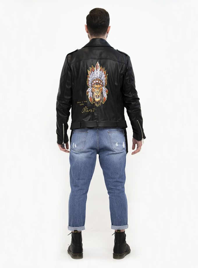 D54 Real Leather in Black - Custom