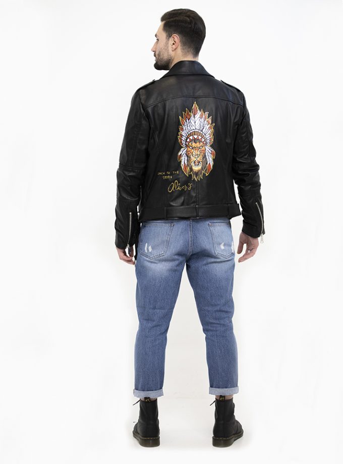 D54 Real Leather in Black - Custom